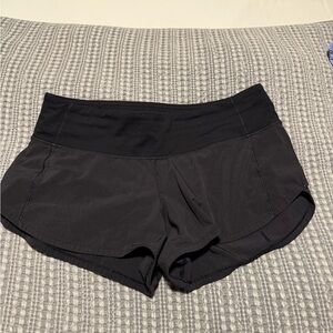 Lululemon Athletica Speed Up 2” Black Athletic Shorts